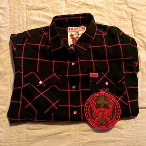 Brand new women’s size large DIXXON HOPE flannel with tag